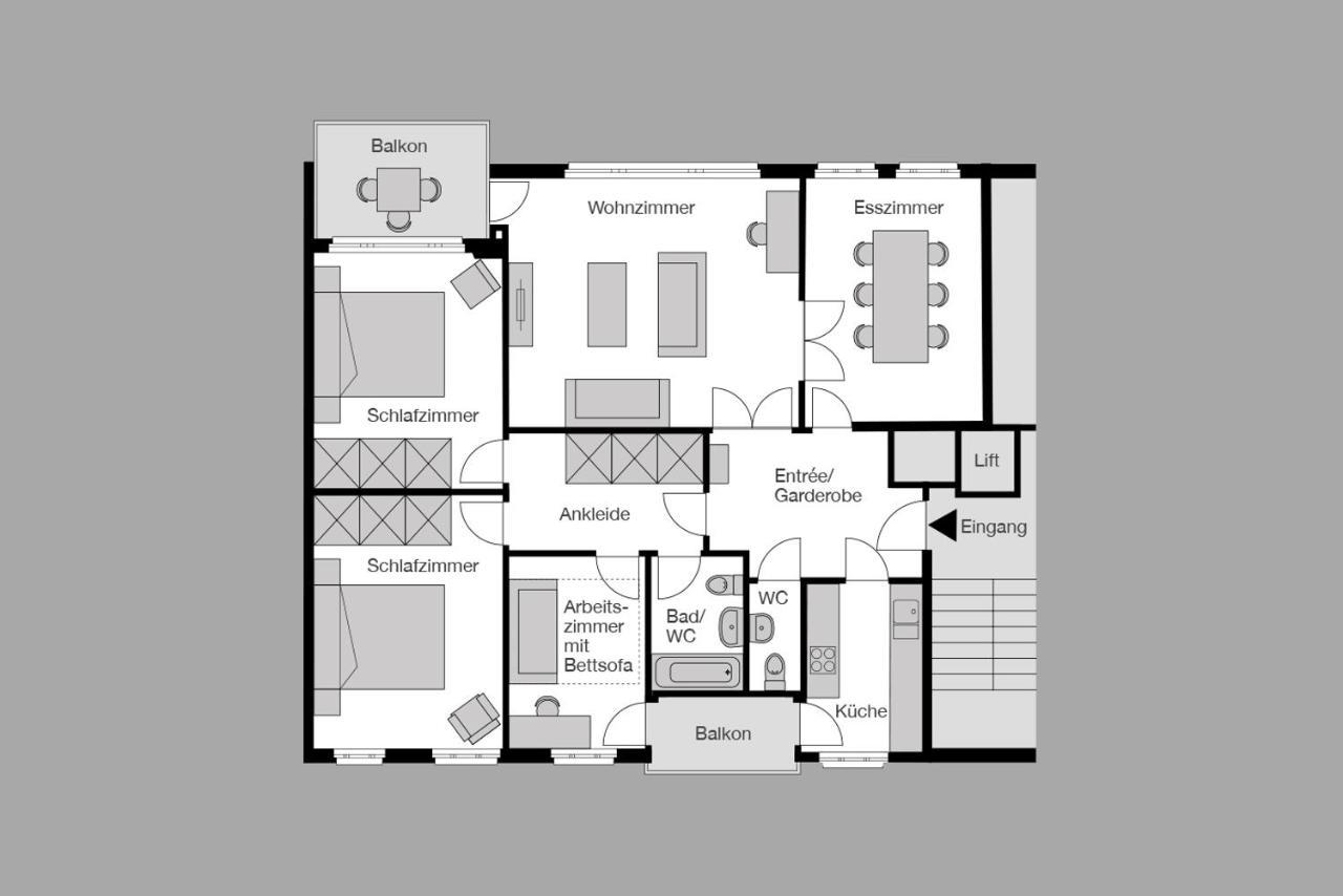 City Stay Furnished Apartments - Fasenstaubstrasseシャフハウゼン エクステリア 写真